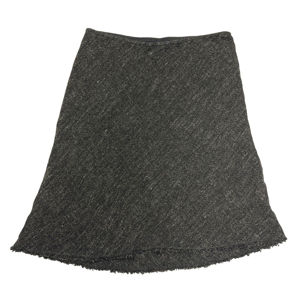 Eileen Fisher‎ Wool Blend Skirt Charcoal Women's Large EUC